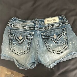 Miss Me Women's Blue Denim Shorts